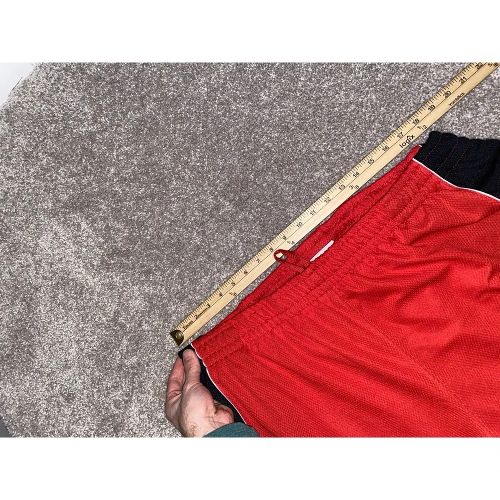NBA Basketball‎ Shorts Red/Black Mens 2XL Baggy 9